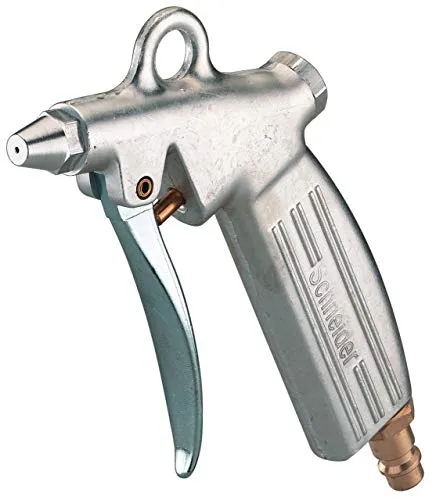 Schneider Ausblaspistole AP-BM-SN Mit Stecknippel für Schnellkupplung, Handliche Pistolenform,mit kurzer Düse, max. Druck 8 Bar, Legierter Stahl