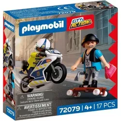 geobra Brandstätter Stiftung, & Co.KG PLAYMOBIL 72079 Verfolgungsjagd mit Motorrad Sonstige - Bunt