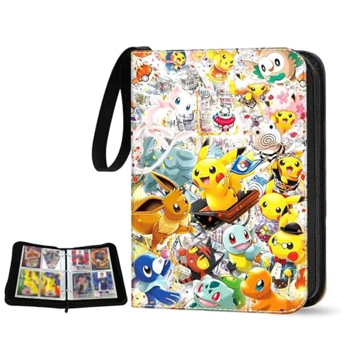 Sammelalbum für Karten, 50 Seiten 400 Karten Kartenhalter Album, Sammelkartenalben, Kinder Karten Halter, Buch Ordner Speicher Organizer für Jungen Mädchen, Geschenk für Kinder
