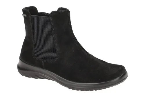 Legero 2-009000-0000 Stiefel schwarz 41,5 EU - Wanderschuhe aus hochwertigem Leder und Veloursleder, sportlicher Stil mit praktischem Reißverschluss, ideal für Outdoor-Abenteuer.