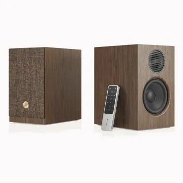 Audio Pro A28 W (WiiM Edition) - Wireless Multiroom Aktiv-Regallautsprecher in Walnuss - Genießen Sie hochwertigen Klang mit den Audio Pro A28 W Lautsprechern. Ideal für Multiroom-Anwendungen und ausgestattet mit kabelloser Technologie für flexibles Hören.