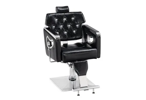 Barberpub Friseurstuhl 8132 mit Hydraulikpumpe - Hochwertiger Friseurstuhl aus Kunstleder, höhenverstellbar und kippbar, ideal für den professionellen Einsatz im Salon.