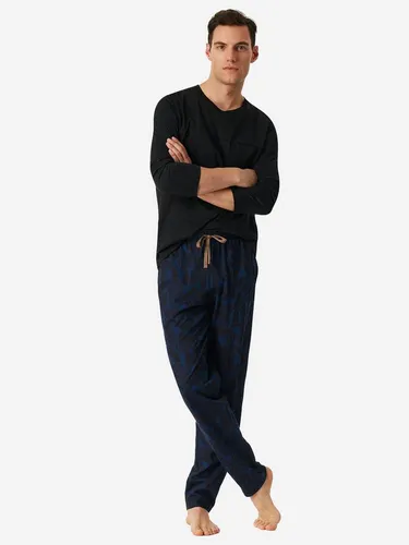 Schiesser Herren Schlafhose lang - Mix + Relax - Schlafanzughosen für Herren aus hochwertiger Bio-Baumwolle für höchsten Komfort und entspannte Nächte.