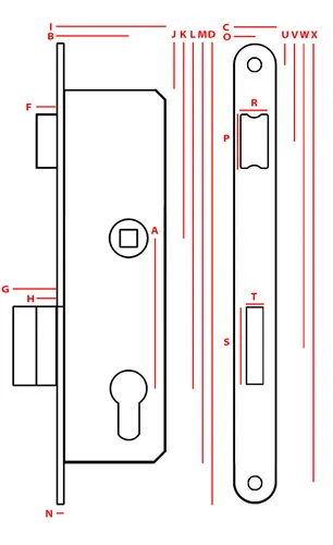 ZAMEK WPUSZCZANY JANIA 90/22 WĄSKI NA WKŁADKĘ UN 5908278400353