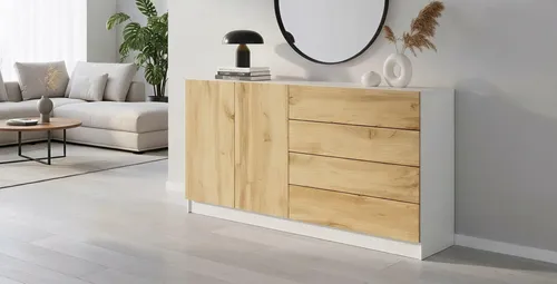 borchardt Möbel Sideboard Vaasa, 152 cm in Weiß