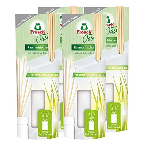FROSCH Oase Raumerfrischer Zitronengrasfrische Nachfüllpack 90 ml