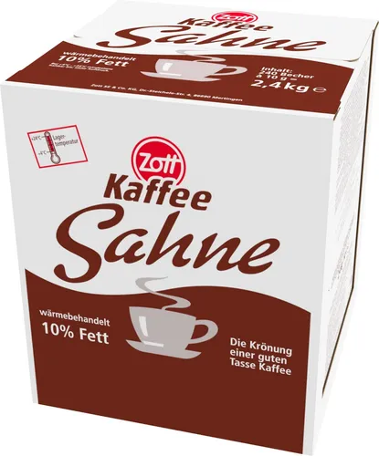 Zott Kaffeesahne 10% 240 x 10g von Zott