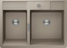 Schock Granitspüle Kallio M-175 Twilight - Exzenterbedienung - Sanitäranlagen & Zubehör - Stilvolles Spülmodul in klassischem Landhaus-Look mit nachhaltiger Cristadur-Greenline-Technologie und optimalem Hygieneschutz durch Schock-Antibac.