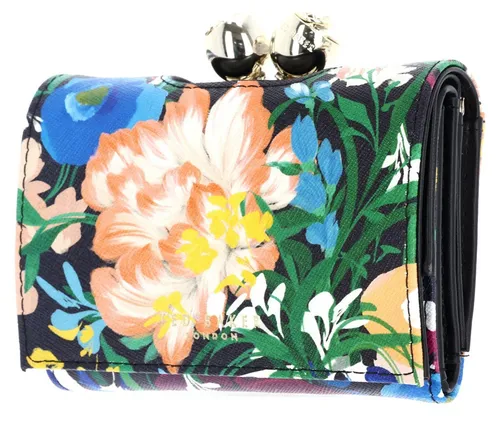Ted Baker Bouinne Bouquet Geldbörse – Bunt mit floralem Design - Elegante Ted Baker Geldbörse mit floralem Muster und praktischem Bügelverschluss. Viel Platz für Karten und Münzen, ideal für den täglichen Gebrauch und ein stilvolles Accessoire.
