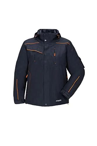 Wetter- und Kälteschutzjacke Neon 3395 - marineblau/leuchtorange, Größe XL - Funktionsjacke NEON 3395 in marineblau/leuchtorange, bietet optimalen Schutz vor Wetter und Kälte, ideal für Outdoor-Aktivitäten.