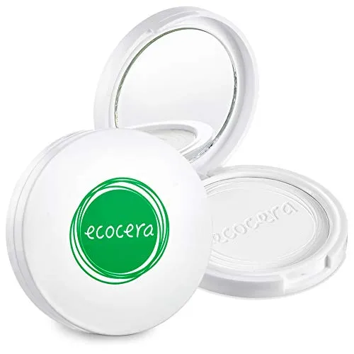 ecocera Kompaktpuder Banane, Transparenter Gesichtspuder, Hypoallergen Natur Vegan 10g, clear