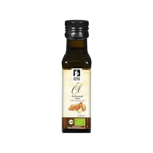Bremer Gewürzhandel natives Erdnussöl BIO, kaltgepresst, Frittieröl, Speiseöl zum Kochen und für Dressings, 100ml