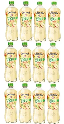 Flaschen Gerolsteiner Leichte Schorle Apfel a 0,75 L Inkl. EINWEGPFAND 12