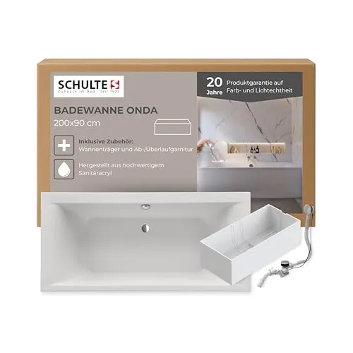 Schulte Badewanne Onda 200x90 cm von Schulte