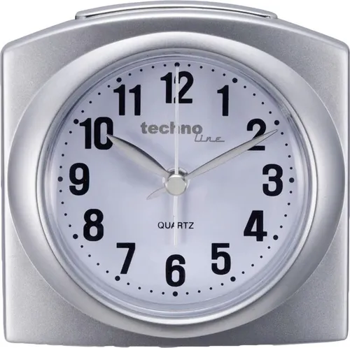 Technoline Quarzwecker Modell L in silber von Technoline