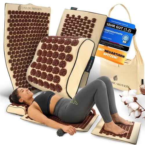Explore Motion Akupressurmatte 6in1 Premium-Set von Explore Motion