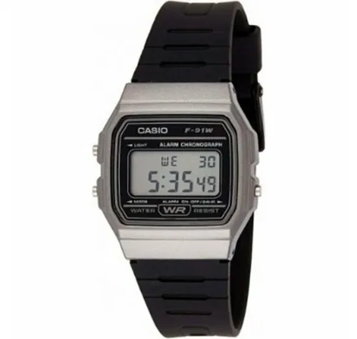 CASIO F-91WM-1BDF Herrenuhr - Armbanduhr für Herren, klassisches Design mit digitalem Display und langlebiger Batterie – ideal für den täglichen Gebrauch.
