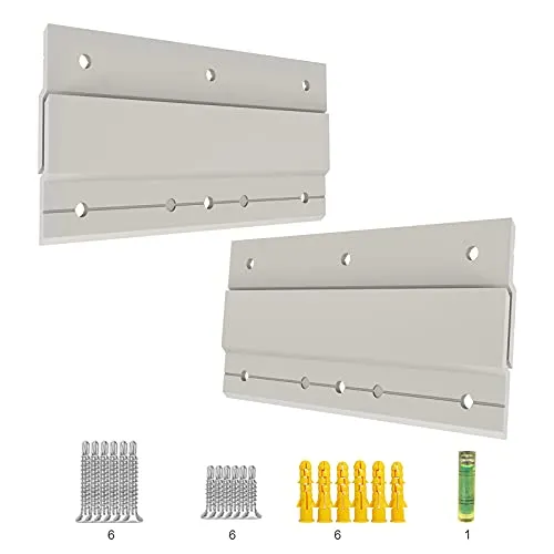 Z-Klemmen zum Aufhängen von französischen Schienen Bilderaufhänger-Hardware-Kit Wandhalterung ineinandergreifende Wandhalterung zum Aufhängen von Spiegeln Paneelen Regalen Kopfteilen Kunstrahmen