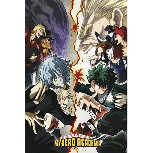 ABYstyle - My Hero Academia - Poster - Helden VS. Villains (91,5 x 61 cm), Mehrfarbig, Standard