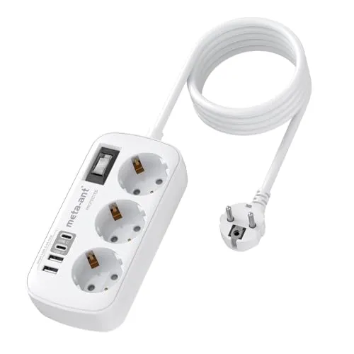 Steckdosenleiste mit USB 3.4A und Überspannungsschutz