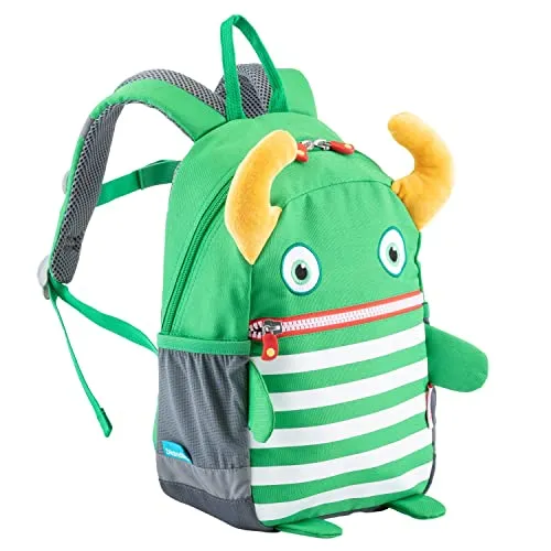 Skandika Sorgenfresser Kinderrucksack Pat - Niedlicher Rucksack für Kinder - Schulranzen für Kinder von 1-5 Jahren, mit praktischer Reißverschlusstasche zum 'Auffressen' von Sorgen und robustem, pflegeleichtem Material.