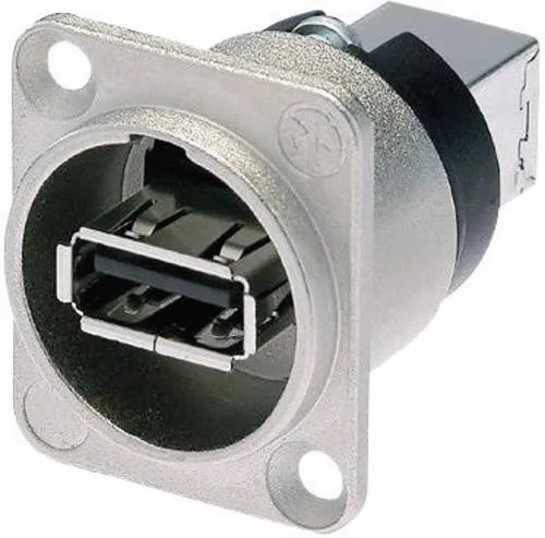 Reversible USB-Durchführung 2.0 Buchse, Einbau Durchführung NAUSB-W Neutrik Inhalt: 1 St.