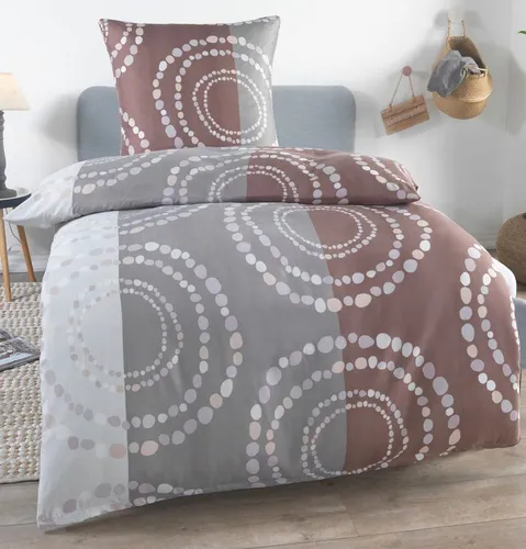 Dreamhome Bettwäsche 135x200 + 80x80 cm atmungsaktiver Bettbezug, moderne Designs, Mikrofaser, 2 teilig, Für Allergiker geeignet, pflegeleicht, angenehm weicher Stoff