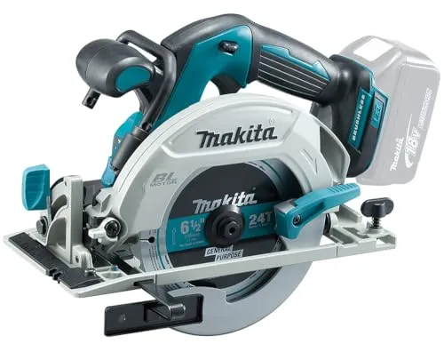 Makita DHS680ZJ Akku Handkreissäge - Sägen - Leistungsstarke Akku Handkreissäge mit 18 V, ideal für präzise Schnitte bis 57 mm, perfekt für Heimwerker und Profis.