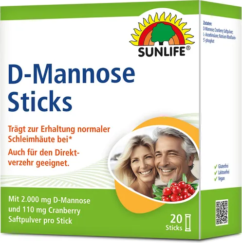 Sunlife D-Mannose 20 Stick 44g