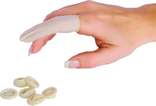 Höga Soft-Hand Latex-Fingerlinge puderfrei, medium, 100 Stück