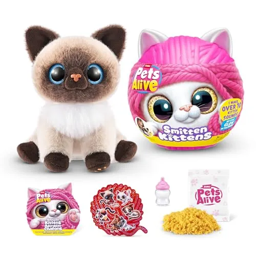 Pets Alive Smitten Kitten Mooloo von ZURU – Interaktives Kätzchen