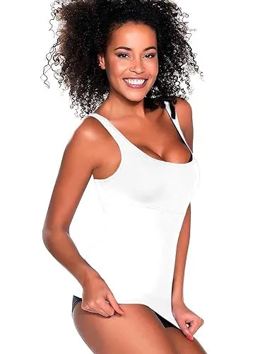 Triumph Damen Unterhemd, Trendy Sensation Shirt 02, Weiß (White), Gr. 42 (XL) - Formende Tops für Damen, innovatives Shapewear-Shirt für eine wohlgeformte Silhouette und maximale Bewegungsfreiheit, auch ideal als Oberbekleidung.