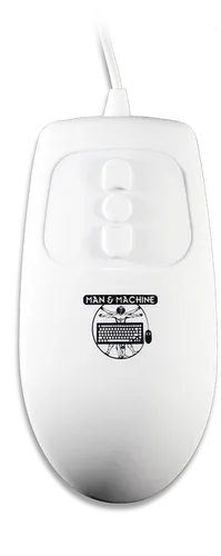 Man & Machine Mighty Mouse 5 - Kabelgebundene Maus mit 5 Tasten - Mäuse - Ergonomisches Design für Komfort, ideal für den täglichen Einsatz im Büro oder zu Hause.