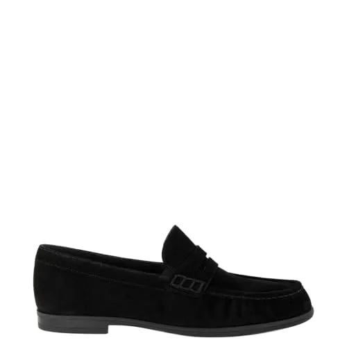 Paul Green Veloursleder Slipper Schwarz in Größe 39 EU - Elegante Slipper aus hochwertigem Veloursleder, ideal für den Alltag. Mit bequemem Blockabsatz und runder Schuhspitze bieten sie optimalen Tragekomfort.