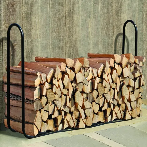 Shelter Logic Kaminholzregal, Schwarz - Robuste Holzlagerung - Aschesauger: Hochwertiges Kaminholzregal aus rostfreiem Stahl, fördert Luftzirkulation und Trocknung, schnell montierbar und witterungsfest für langlebige Nutzung.