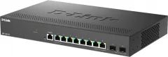 D-Link DMS 1250-10S Smart Switch - Netzwerk-Switch mit 8 x 2.5GBase-T und 2 x 10 Gigabit SFP+, ideal für hohe Bandbreiten und schnelle Datenübertragung in modernen Netzwerken.