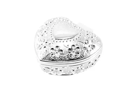 Brillibrum Design Schmuckschatulle mit Blumen-Muster in silber von Brillibrum