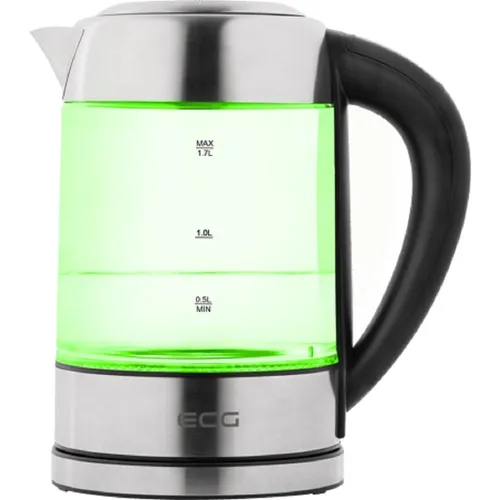 ECG RK 1777 Colore Wasserkocher - Wasserkocher mit bunter LED-Hintergrundbeleuchtung und variabler Temperatureinstellung von 60 bis 100 Grad, ideal für stilvolle Küchen.