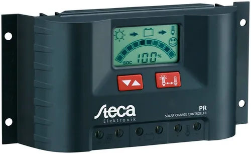 Steca Solarladeregler PR 2020 – 20A für Wohnmobile - Zuverlässiger Solarladeregler für Wohnmobile und Gartenhäuser. Mit Schutzart IP31 und einem maximalen Laststrom von 20A für effiziente Energieverwaltung.