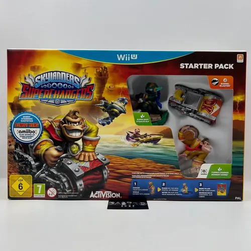 Nintendo Wii U Skylanders: Superchargers-Starter Pack - Familienspiel für Nintendo Wii U, bietet spannende Abenteuer mit einzigartigen Charakteren und Fahrzeugen, ideal für Kinder ab 6 Jahren.