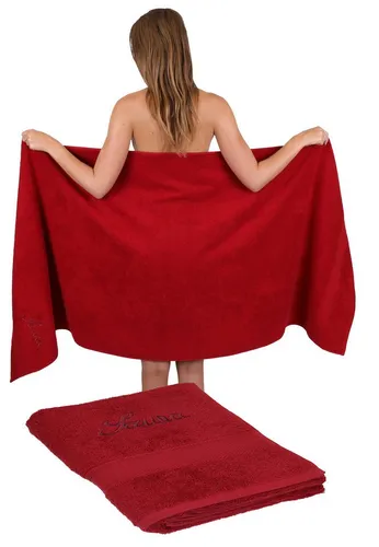 Betz Saunatuch 2 Stück Saunatuch Saunahandtuch Set France 80x200 cm, 100% Baumwolle (2-St)