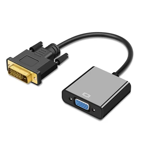 Premium DVI auf VGA Adapter 24+1 Pin DVI-D Stecker VGA Buchse Konverter 1080P