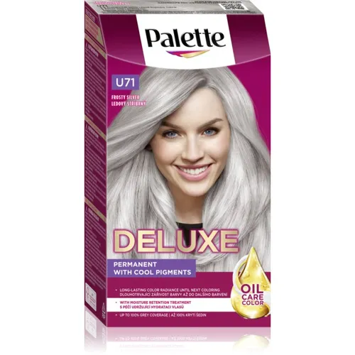 Schwarzkopf Palette Deluxe Permanent-Haarfarbe Farbton U71 Frosty Silver 1 St.