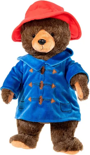 Heunec 608177 Bär Paddington 40 cm - Kuscheltier Paddington Bär - 40 cm groß, aus flauschigem Curly-Material, ideal als treuer Begleiter und Kuschelfreund für Kinder und Fans des Kinofilms.