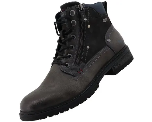 Mustang Shoes 15M0031006 - Graue Stiefel in Größe 43 - Modische graue Stiefel in Größe 43 mit atmungsaktivem Obermaterial. Ideal für lässige Outfits, ausgestattet mit einem praktischen Reißverschluss und komfortablem Blockabsatz.