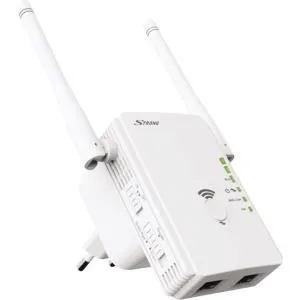 Strong Universal Repeater 300 - Wi-Fi-Range-Extender für optimale Netzabdeckung - WLAN Repeater mit 2 Anschlüssen und 100Mb LAN, erweitert Ihr WLAN-Signal für eine stabile Verbindung in jedem Raum.