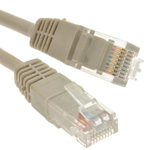 Grey Netzwerk Ethernet RJ45 Cat-5E UTP Patchkabel LAN Kupfer Kabel Anschlusskabel 4 m [4 Meter/4m]