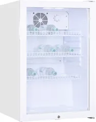 exquisit Getränkekühlschrank GKS120-GT-160C - Kühlschrank mit hochwertiger Panoramaglastür, Umluftkühlung für konstante Temperatur und abschließbarem Design – ideal für Zuhause, Partys oder Büros.