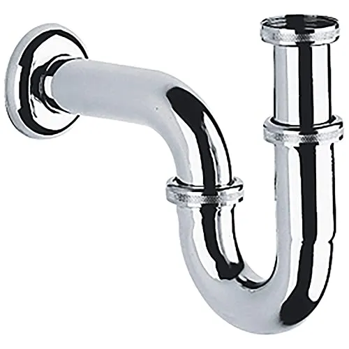 GROHE Röhren-Geruchverschluss für Waschtische, chrom (28947000) - Waschtischarmaturen mit GROHE Long-Life Shine Oberfläche für langanhaltenden Glanz und einfache Reinigung. Ideal für stilvolle Badezimmer.