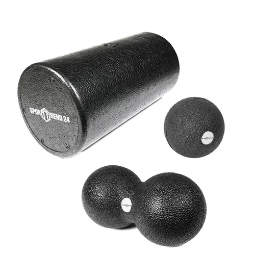 Sporttrend 24® Faszienball & Duoball Set mit Faszienrolle | Massage
